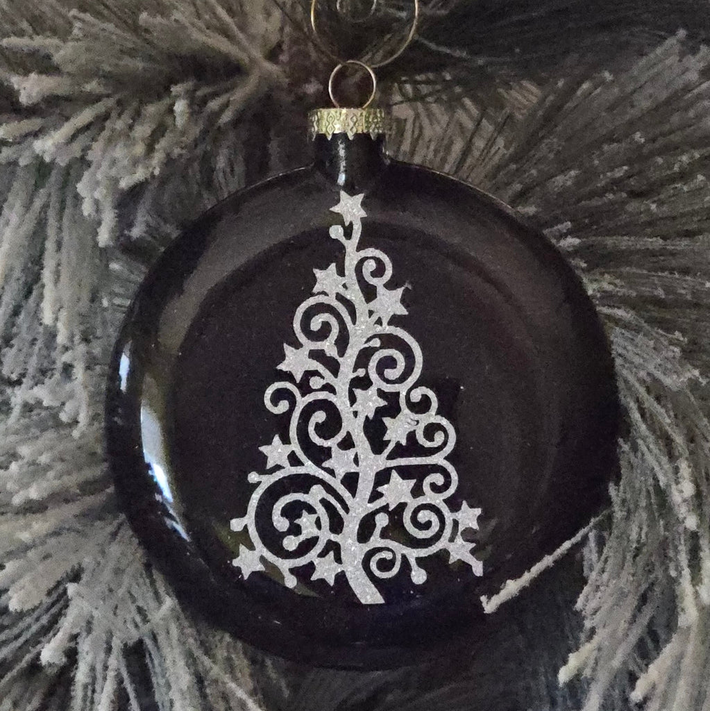 glass ornament- decorated