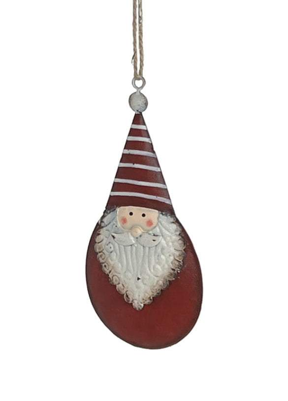 ornament metal Santa gnome