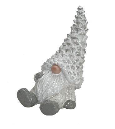 gnome sitting white