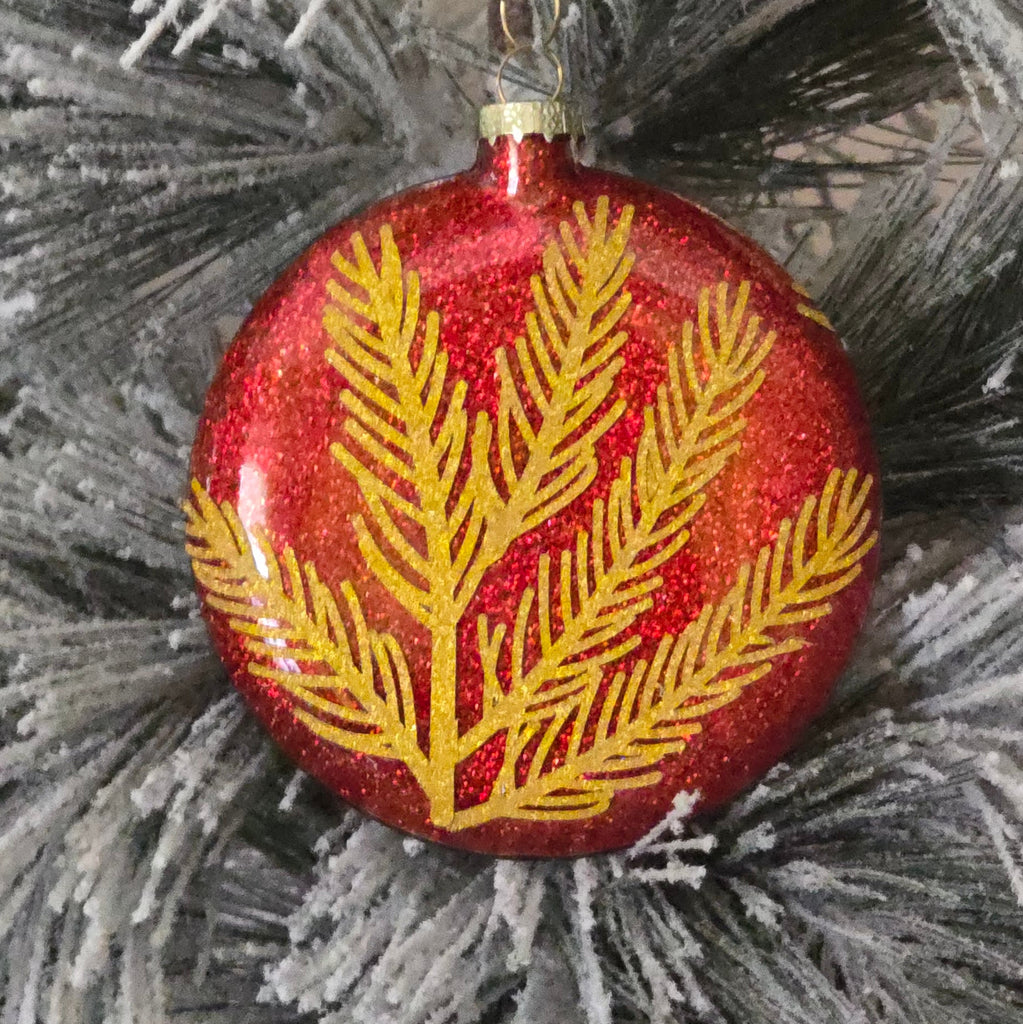 glass ornament- decorated