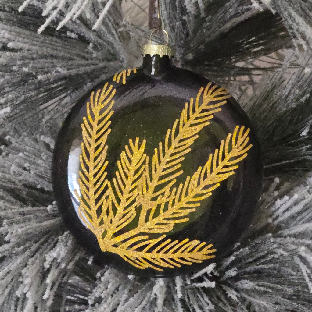 glass ornament- decorated