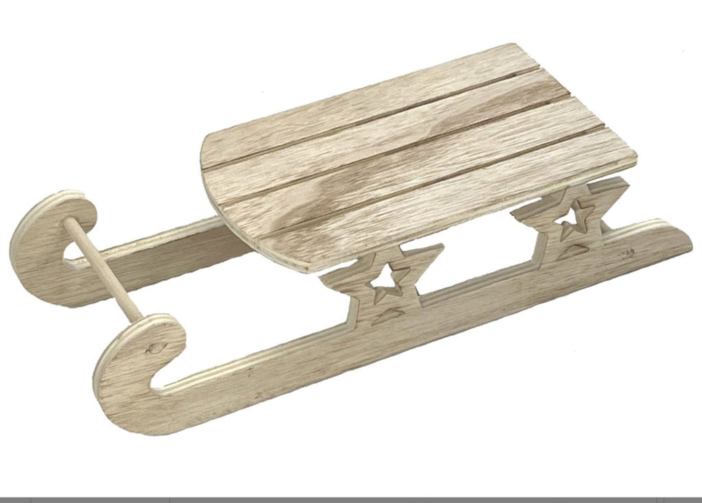 wooden sled
