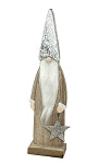 Gnome wooden standing with star