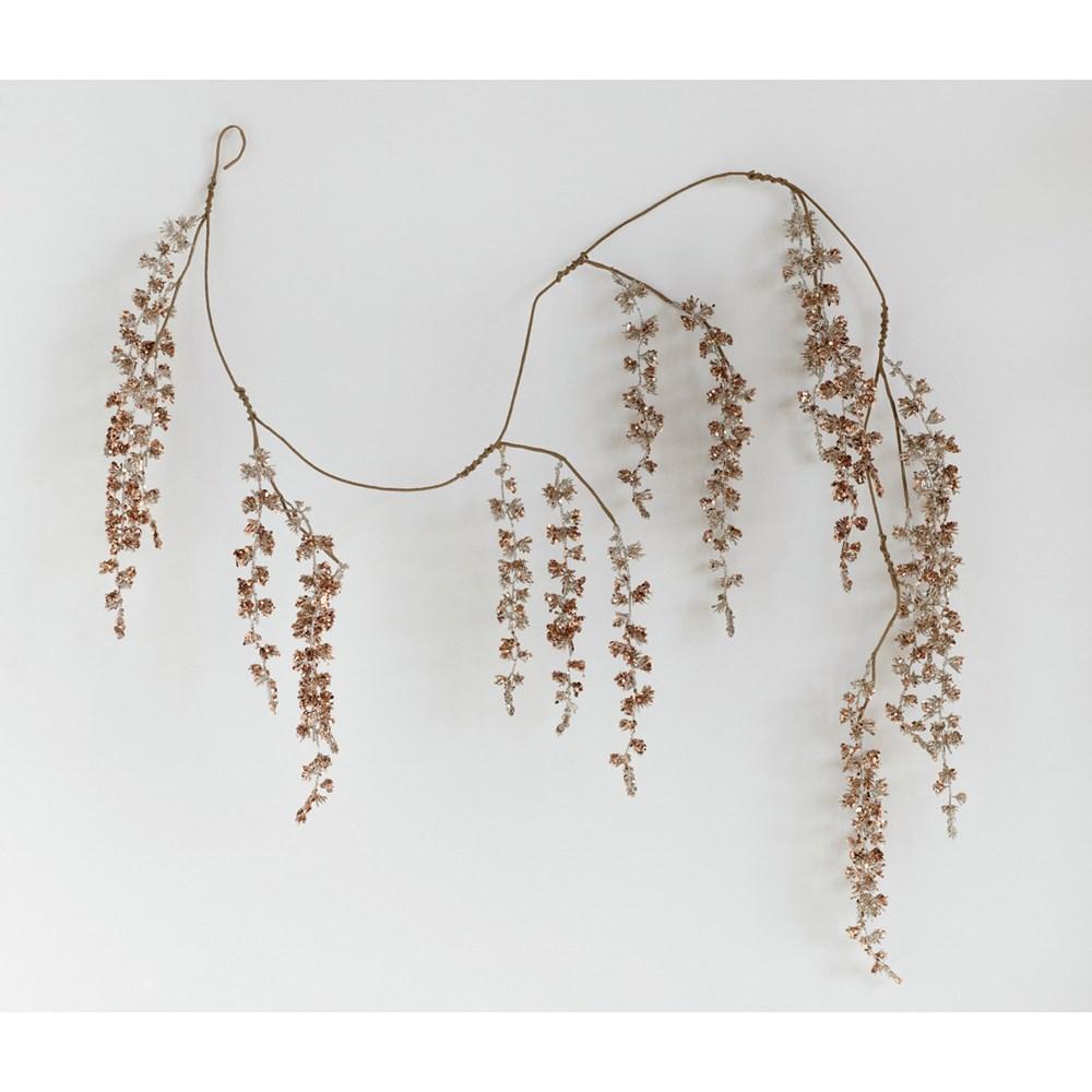 GOLD WEEPING BRANCH DECOR WITH GLITTER