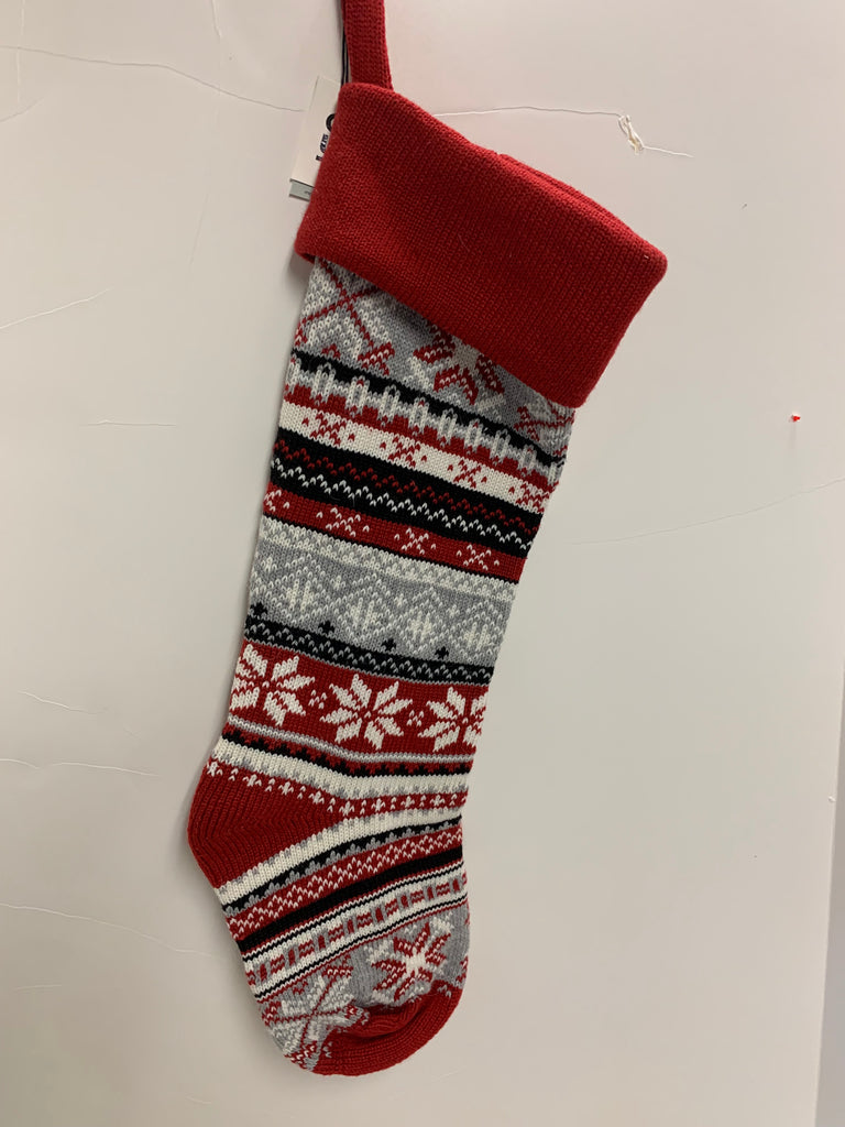 FAIR ISLE KNIT HOLIDAY STOCKING