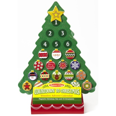 Melissa and Doug Wooden Advent Calendar Countdown to Christmas