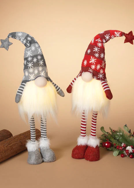 LIGHTED GNOME WITH REMOVABLE LEGS
